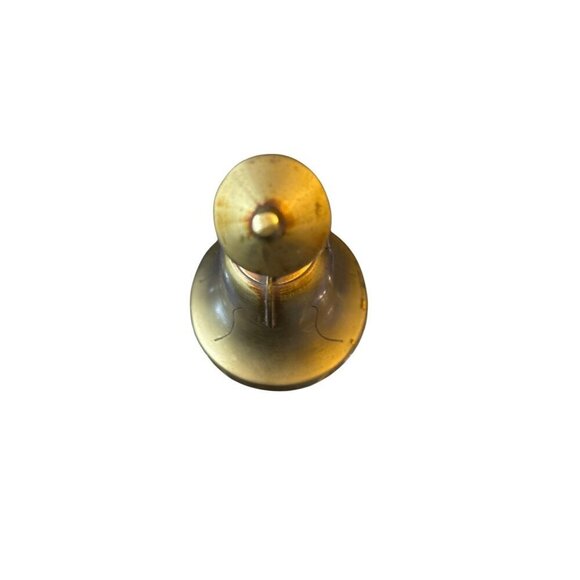 Vintage Figural Brass Bell Emperor Asian Man Shaped Etched - Picture 5 of 6